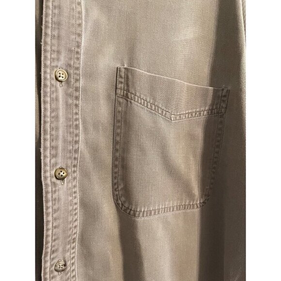 Adirondack Outdoors Shirt Khaki L Sportsman Fishing Neutral Retro Hunting - Picture 9 of 12